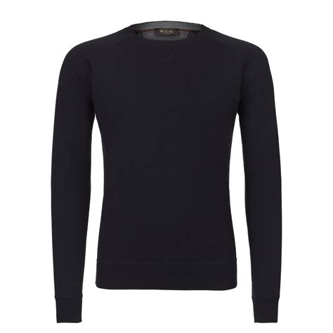 prada pullover blau|Blau Rundhalspullover Aus Seide .